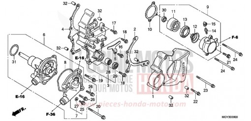 POMPE A EAU VFR800XB de 2011